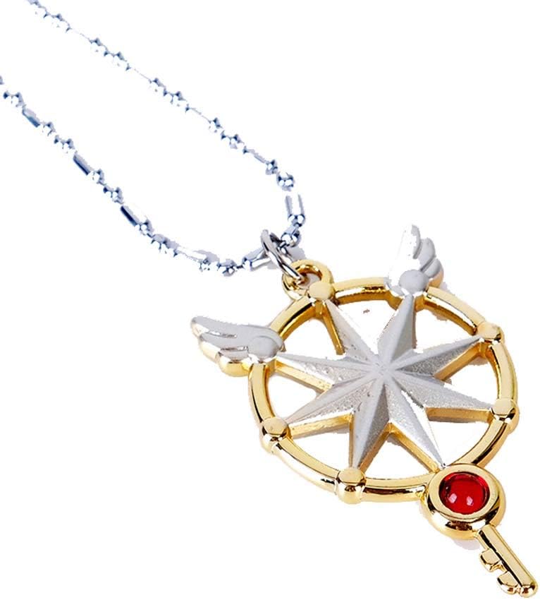 Weeck Anime Card Captor Sakura Kinomoto Star Metal Cosplay Necklace