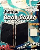 Jumbo Book Cover - Black Color Premium Edition Super Stretch XXL - Fits 10