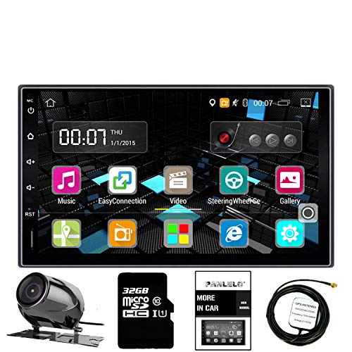 Panlelo LS09YZ32 in Dash 2 DIN 7 inch Full HD Touch Screen Head Unit Android GPS Navigation Car Stereo Quad Core Support AV Out AM/FM/RDS Radio WiFi Backup Camera