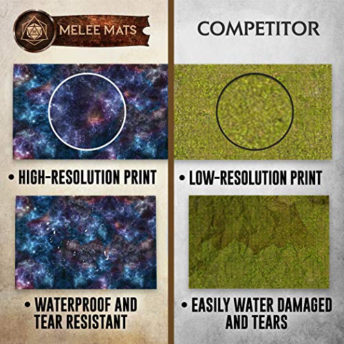 Melee Mats Battle Game Mat 48x72 Dungeons Tabletop Dragons Dice