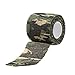 Uning Self-Adhesive Protective Camouflage Tape Wrap 5CM x 4.5M Tactical Camo Form Multi-Functional Non-Woven Fabric Stealth Tape Stretch Bandage for Outdoor Military Hunting