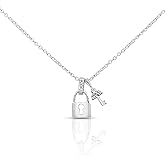KK LifeStyle 18K White Gold Over 925 Sterling Silver Pendant Necklace
