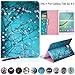 Galaxy Tab S2 8.0 Case - Newshine PU Leather Stand Folio Case Cover with Card Slots, Note Holder for Samsung Galaxy Tab S2 Tablet (8.0 Inch, SM-T710 T715) - Almond Flowers