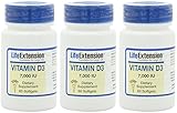 Life Extension Vitamin D3, 7000 Iu, 60 Capsules (3)