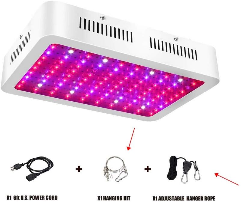 Grow Light 1000W, XPC Full Spectrum LED Plant Grow Light Lamp with Veg&Bloom Switch & Daisy Chain for Indoor Hydroponics Plants Veg and Flower (1000W)