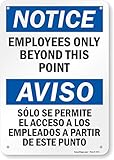 SmartSign-S-1225-B-PL-10 Notice - Employees Only