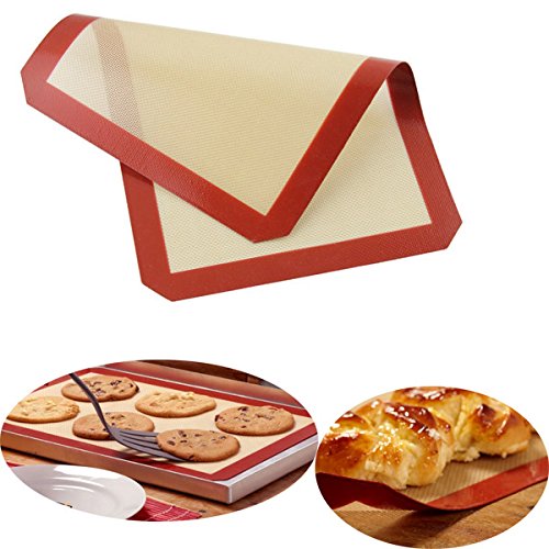 Click Here to See More Images Honana 40x30cm Silicone Baking Mat Fiber Glass Non-stick Baking Cake Cookie Bread Pad