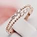 Gieschen Jewelers SOPHIA 14K Rose/White Gold-Plated CZ Crystal Band