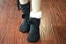 Moolecole Women Knitted Fleece Lined Slipper Socks Bootie with Gripper Sole