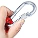 Outdoor Rock Climbing Safety Rope 10M(32ft)/15M(49ft)/20M(64ft)/30M(98ft) with Hooks,Diameter 8mm(0.03ft),9KN(900kg),for Outdoor Escape Rope, Camping Hiking Rope, Fire Rescue Parachute (Red, 10m)