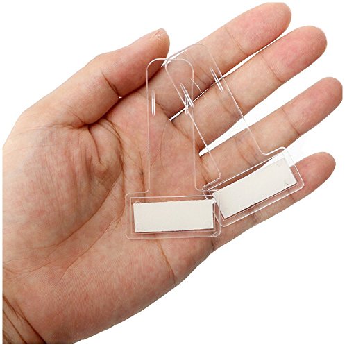 WSERE 5 Pieces Transparent Car Parking Ticket Holder Clip Car Windshield Windscreen Tickets Holder with Adhesive Tape - Thumbnail 4