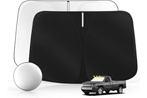 Sulagi Windshield Sun Shade for Ch-evro-let/Chevy Silverado 1999-2006 Foldable Sunshade Custom Fit Front Window Car Interior Accessories Protector Blocks UV Rays