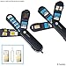 Set of 2 Memory Card Storage Cases - 2x Micro SD Reader (USB) - 1x Eject Pin - Swiss Army Knife Type Design, each with 3 Storage Blades - 5x SD, 8x Micro SD, 1x Mini SIM, 1x Micro SIM and 1x Nano SIM