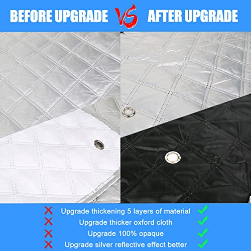 Opaltool Interior Car Sun Visor Suitable for Mercedes-Benz VITO III W447/Viano 2014-2022, 10pcs Foldable Interior Windshield Covers for More Privacy and Better Temperature Control