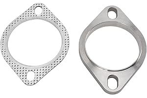 2 Bolts 3in Exhaust Flange Connection Kit Metal Alloy Universal