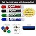 Magnetic Dry Erase and Cork Combo Board: 24x36, Aluminum Frame with 4 Markers, 4 Magnets, 10 Push Pins, 1 Eraser, Marker Tray & Hanging Hardware Included