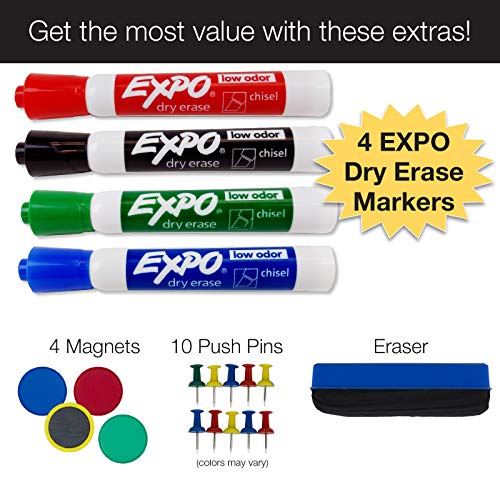 1 Magnetic+Erase+Cork+Combo+Board