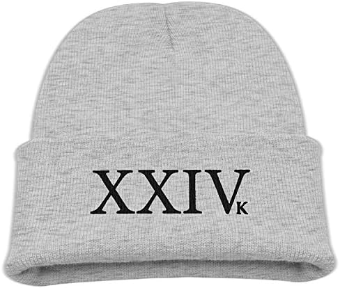 24K Magic Logo Bruno Mars Cute Knit Cap Cool Slouchy Beanie Ash Kids