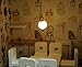 １:12 Scale Dollhouse LED Pendant Lamp, Battery Operated, Metal Base and Chain
