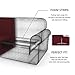 CHUN YI Stretch Sofa Slipcover 1-Piece Couch Cover, Seater Settee Coat Soft with Elastic Bottom, Checks Spandex Jacquard Fabric, Large, Wine