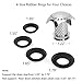 YZHI Drain Hair Catcher Shower Drain Hair Trap Shower Drain Tub Sink Drain Strainer 4 Compatible Rubber Rings (1-Set)