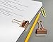 Rose Gold Paper Binder Clips (1 in, 50 Pack)
