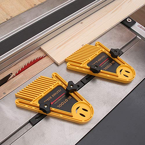 BIDTOOL Double Featherboards, 2 Packs Adjustable Feather Boards for