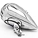 Krator Chrome Vintage Grill Headlight Antique Style Chopper Motorcycle Bobber Rat Rod Harley, Honda, Yamaha, Suzuki, Kawasaki, Custom Bike, Cruiser, Choppers