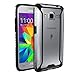 Galaxy Core Prime/Galaxy Prevail LTE Case, POETIC Affinity Series Premium Thin/No Bulk/Slim fit/Material Protective Bumper Case for Samsung Galaxy Core Prime Black/Clear