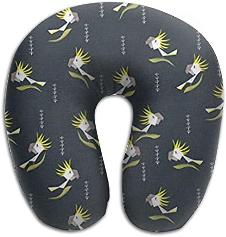 New Sulphur Crested Cockatoos Comfort Neck U Pillow,Memory Foam Pillow, Travel Printed Graphic Pillow
