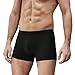 DAVID ARCHY Mens Trunks Underwear Soft Breathable Rayon Made from Bamboo Trunk No Fly Pouch 4-Pack S 2.5''