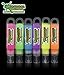 GLOMINEX 6 Pieces - 1 oz Glow in The Dark Paint Tubes for Paintings and Events - Assorted Colors