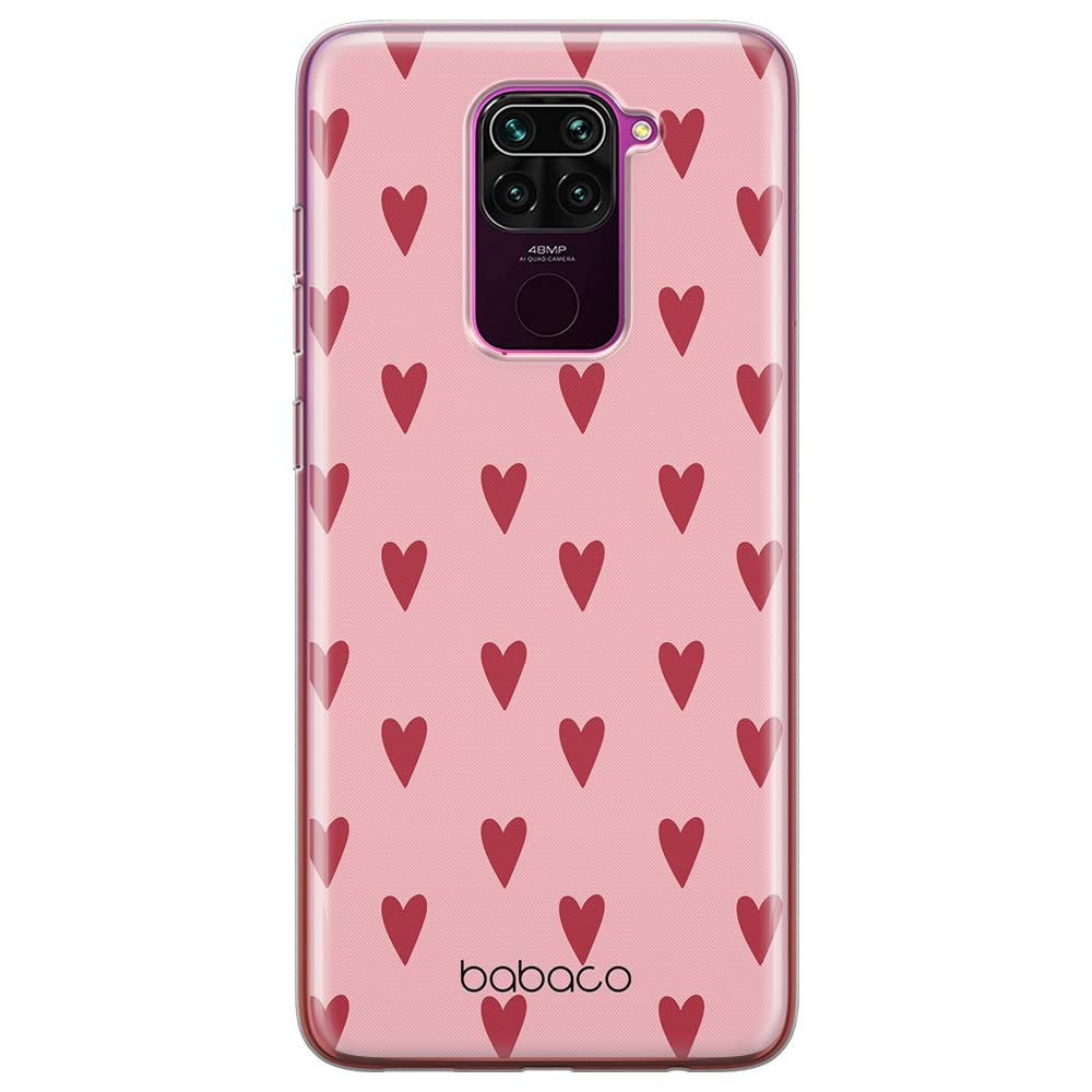 Babaco ERT GROUP mobile phone case for Xiaomi REDMI NOTE 9 original and officially Licensed pattern Hearts 004 optimally adapted to the shape of the mobile phone, case made of TPU