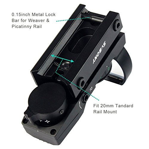 image for SVBONY Red and Green Dot Sight Reflex Sight Tactical 4 Reticles 5 Brig