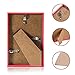 BOJIN 4x6 Inch Picture Frames Plastic Table Top Photo Frame 10x15 CM - Red