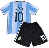 Messi Jersey 2018 World Cup Qualifiers Argentina Soccer Jersey Youth (6-7 yrs old)