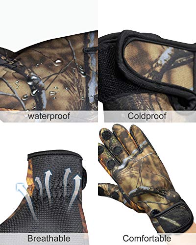 YancLife Angelhandschuhe, Anti-Rutsch-Winter-Fahrradhandschuhe, winddicht, wasserdicht, atmungsaktiv und warm… – Bild 5