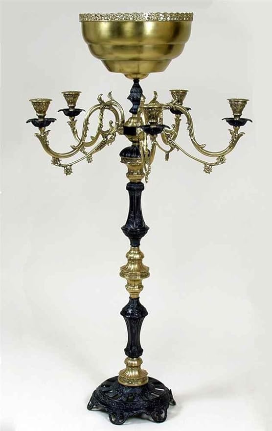 Amazon Com Aa Importing Floor Candelabra In Antique Brass
