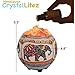 Himalayan CrystalLitez Himalayan Salt Lamp with UL Listed Dimmer Cord, Original Salt Crystals in A Handcrafted Artisan Bowl, Aromatherapy Salt Lamp (Ethnic Elephant)