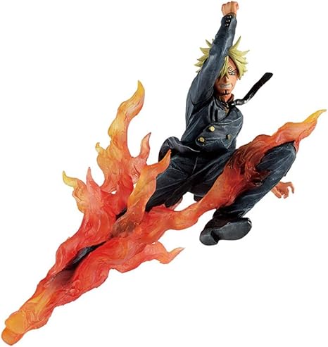 Amazon Co Jp Py ワンピース サンジ フライングキック アクションフィギュアモデルのギフト玩具ジュエリーワンピーススタチュー人形飾り ホーム キッチン