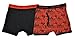 Calvin Klein Boys 2 Pack Black & Red Lined Boxer Briefs