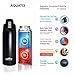 Aquatix Matte Black Insulated FlipTop Ultimate Sport Bottle 21 Ounce Pure Stainless Steel