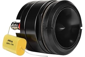 PRV AUDIO PRV Motorcycle Bullet Tweeter 2.25" Short Horn 120 Watts 4 Ohm MT2.2TWB-4 Black Neodymium Magnet High SPL Competition - Flush Mount Compact Design - Moto Series (Single)