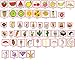 MJartoria 50 PCS Pins for Backpack Cute Cartoon Acrylic Fruit Brooch Lapel Aesthetic Badge Pin Set for Clothing Bags