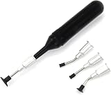 FIEBLH Black Rubber IC Vacuum Sucking Pen with 4 Suction Headers Solder Sucker view 3