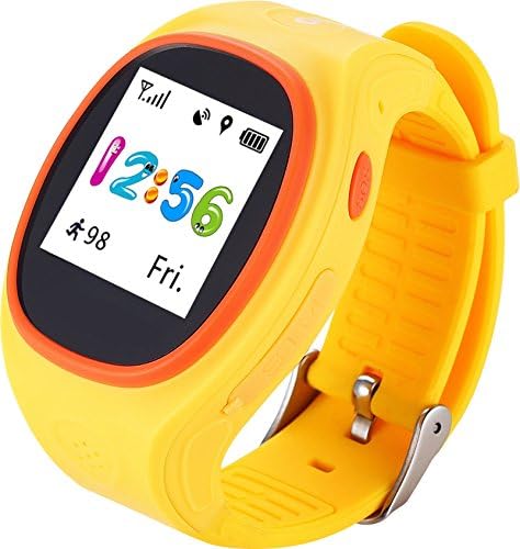 Kids Smartwatch, KINGEAR K6 Children Anti-lost Smart Watch with GPS Tracker (Yellow)