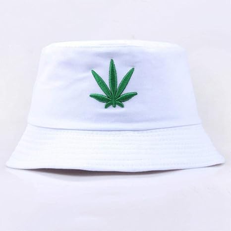 XDLS Hombres Mujeres Sombrero de Cubo de Hoja de Arce Hip Hop Sombreros