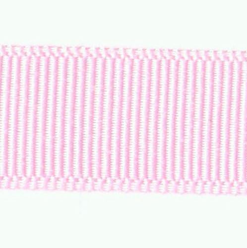 Jay Company 7/8 Inch Wide Solid Color Grosgrain Craft Sewing Ribbon Trim, 100 Yards, Variety of Colors Available (Light Pink)