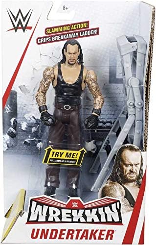 COLLECTOR WWE WREKKIN - UNDERTAKER - Action Figure complete with wreck-able accessory, Approx 6"