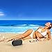 Portable Bluetooth Speaker, ToHayie IPX6 Outdoor Bluetooth Speaker with 10-Hours Playtime, 66-Foot Bluetooth Range & Built-in Mic for iPhone, Samsung and More (Black)
